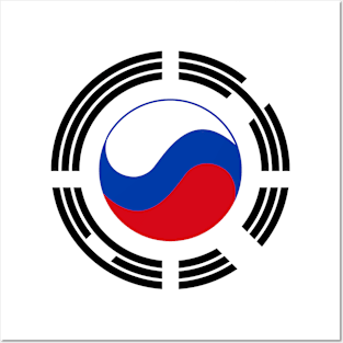 Korean Russian Multinational Patriot Flag Series Posters and Art